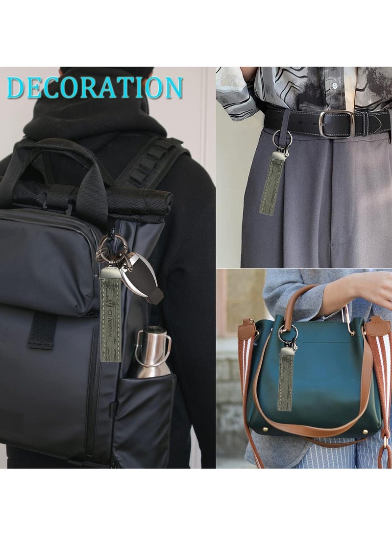 تشانجان سلسلة مفاتيح سيارة من ألياف الكربون بتصميم بسيط مع مشبك دوار 360 درجة وحلقة معدنية - Image 5