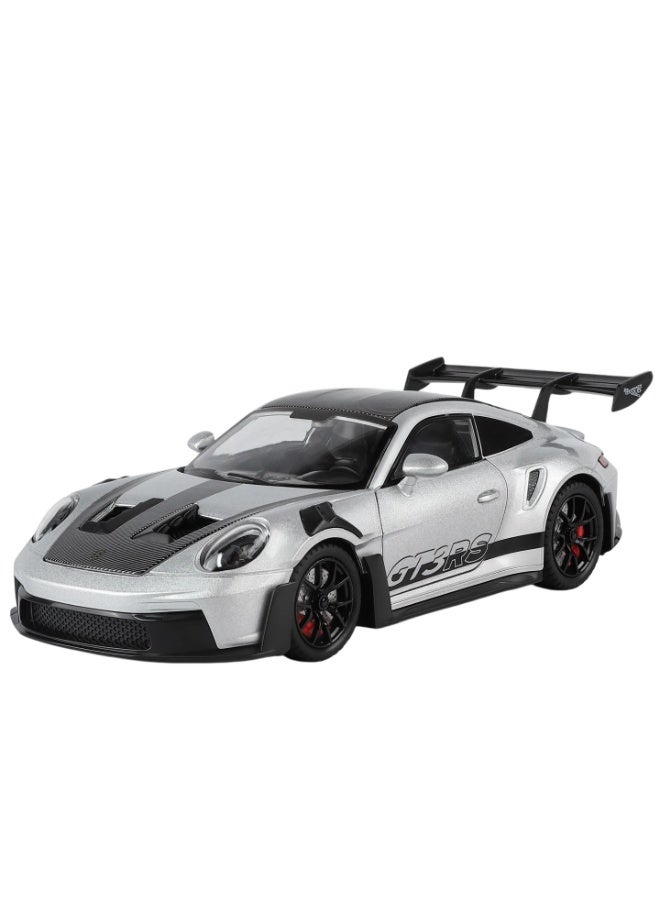 1:24 Scale Porsche Diecast Car Model Pull Back Alloy Toy Car with Partial Light Up Function for Collection Gift - Image 1