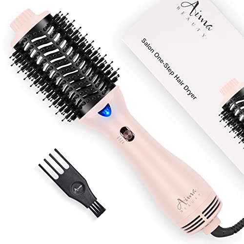 Aima Beauty Hair Dryer Brush, Aima Beauty One Step Hair Dryer and Styler Volumizer with Negative Ion for Reducing Frizz and Static, Hair Styling Tools, Pink - Image 1