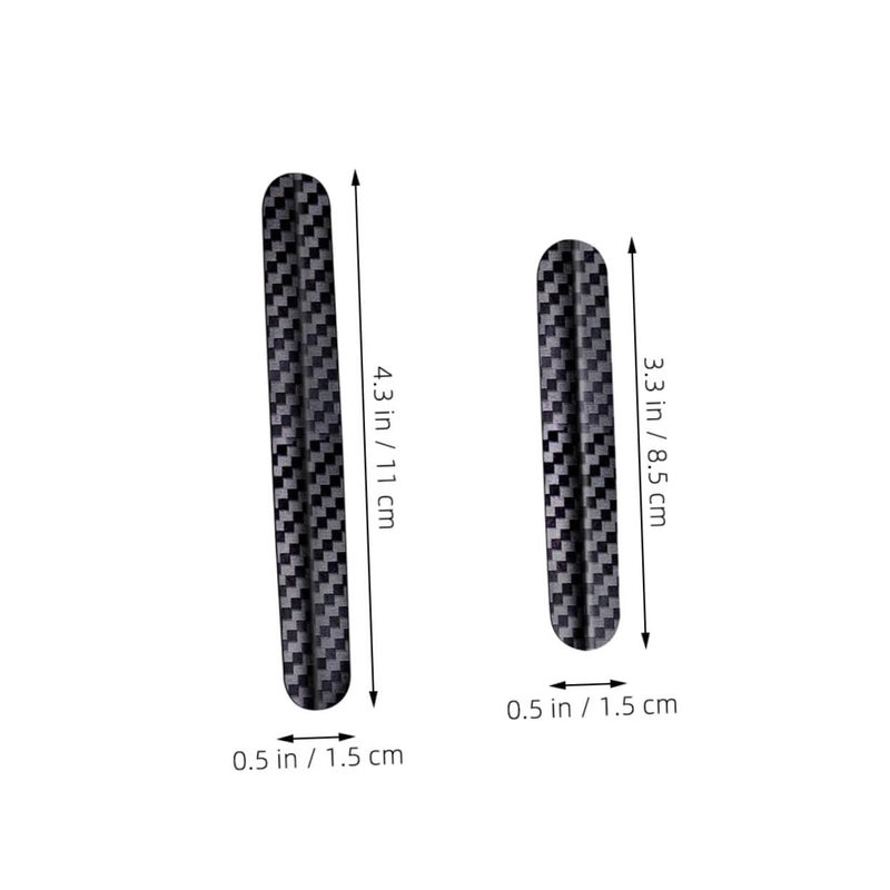 Car Side Mirror Edge Guards Bumper Protector Set of 4 Black for Modern Vehicles - Image 3