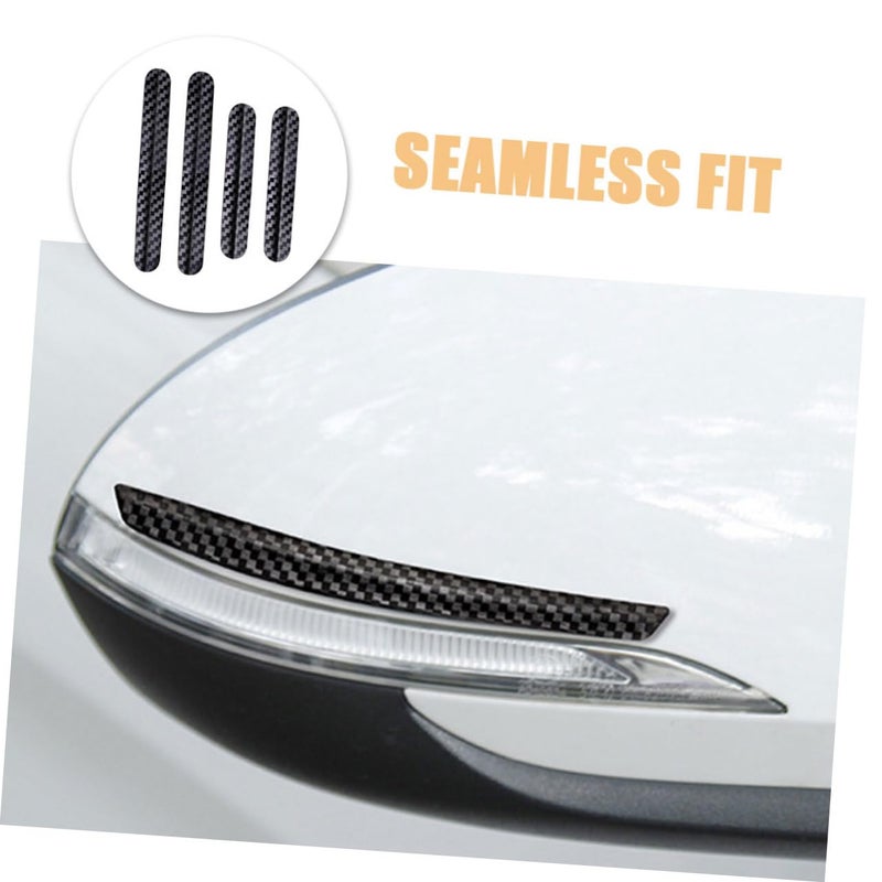 Car Side Mirror Edge Guards Bumper Protector Set of 4 Black for Modern Vehicles - Image 4