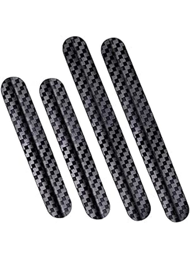 Car Side Mirror Edge Guards Bumper Protector Set of 4 Black for Modern Vehicles - Image 1