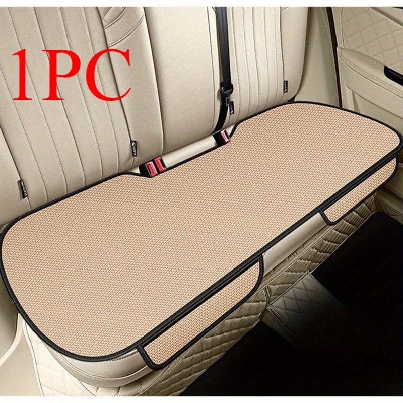Full Car Five Seats Brown Color Car Seat Cushions Summer Cooling Breathable Front Rear Long Mat Fit For Volkswagen Toyota Hyundai - Image 5