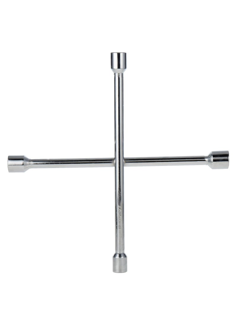 RENOVO - Lug Wrench 4 Way Universal Car Tire Changing Tool 36 CM Cross Steel Wheel Nut - Image 1
