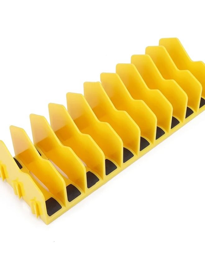 Green Pliers Organizer Rack 10 Slots Non Slip Rubber Base Expandable Tool Storage - Image 2