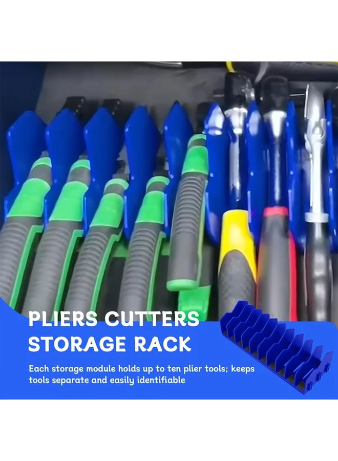 Green Pliers Organizer Rack 10 Slots Non Slip Rubber Base Expandable Tool Storage - Image 5