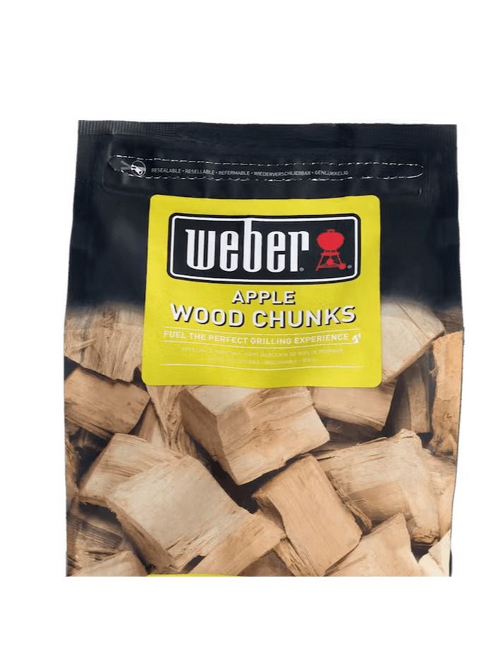 Weber Smoking Apple Wood Chunks Bag 1.5Kg - Image 1