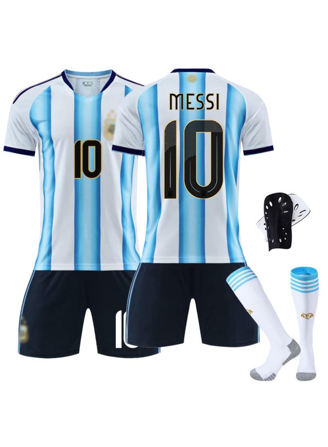 2526 World Cup Argentina Home Jersey No. 10 Messi, No. 11 Di Maria, No. 21 Dybala Football Kit