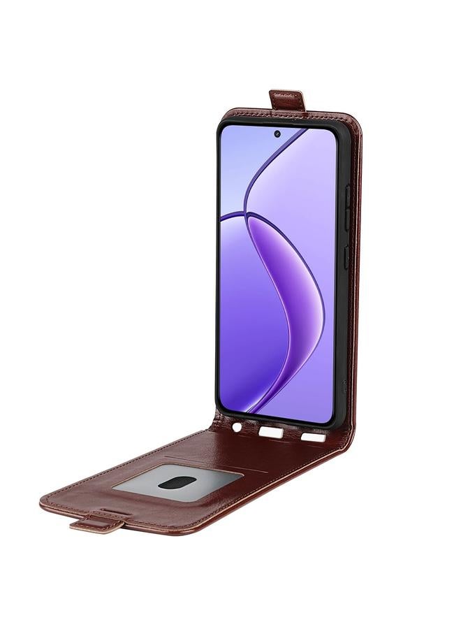 S-TOP Case For Realme 12 5G R64 Texture Single Vertical Flip Leather Phone Case - Image 4