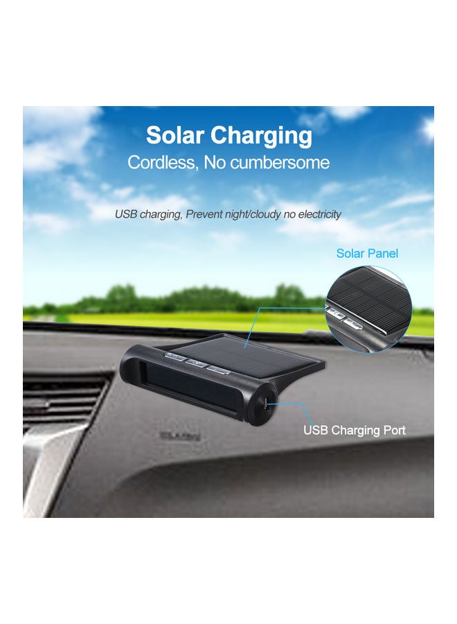 NIBEMINENT Car Tire Pressure Digital Solar Energy Monitoring System With External Sensors  - Image 4