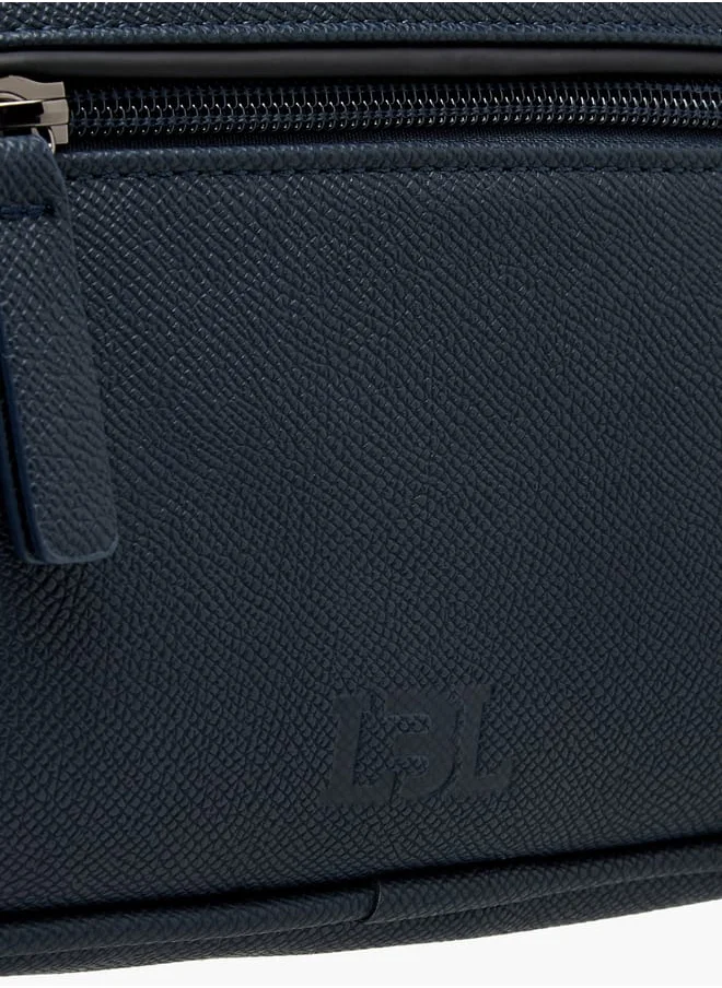 LBL by Shoexpress Men Textured Pouch with Handle and Zip Closure