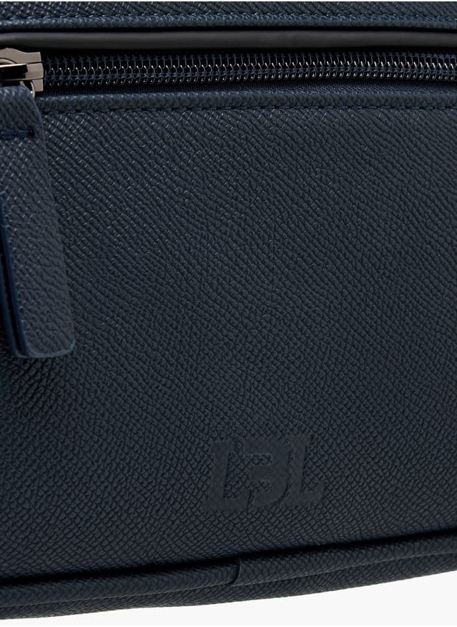 LBL by Shoexpress Men Textured Pouch with Handle and Zip Closure  - Image 4