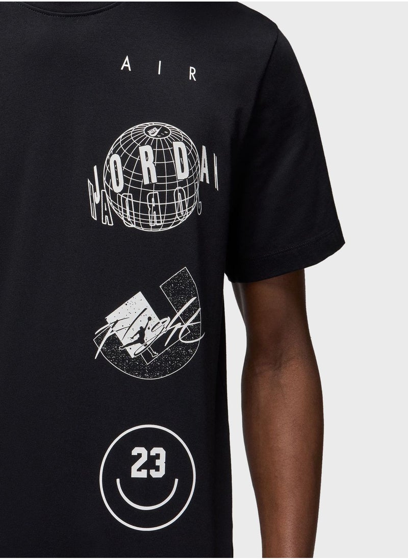 Jordan - Jordan Stack Logo T-Shirt - Image 1