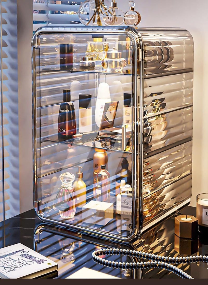 JOMILA Desktop storage box plastic transparent acrylic cosmetic storage rack skin care product storage box cup Holder organizer - Image 3