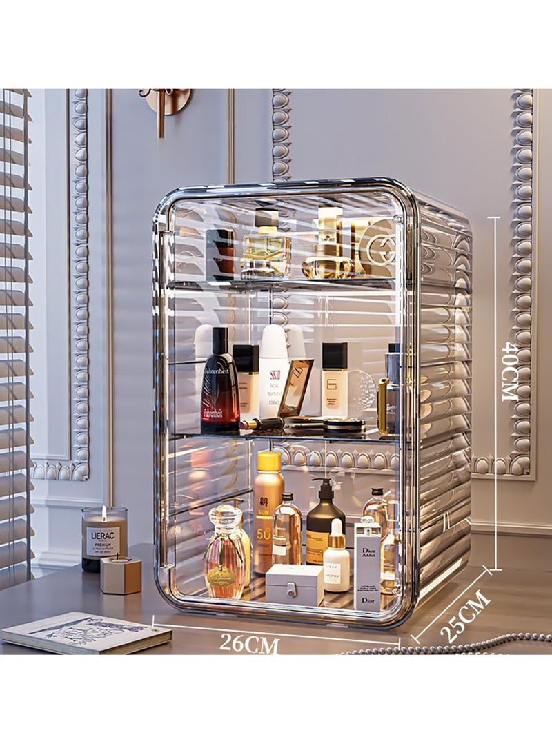 JOMILA Desktop storage box plastic transparent acrylic cosmetic storage rack skin care product storage box cup Holder organizer - Image 2