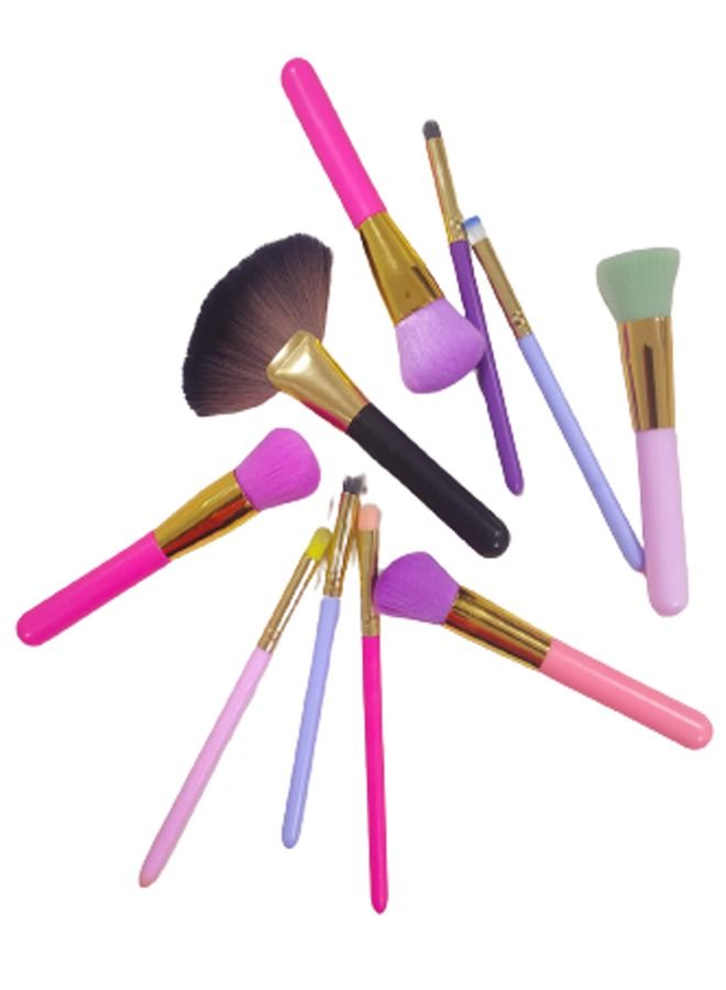 10 Piece Professional Make-Up Brush Set - Image 4