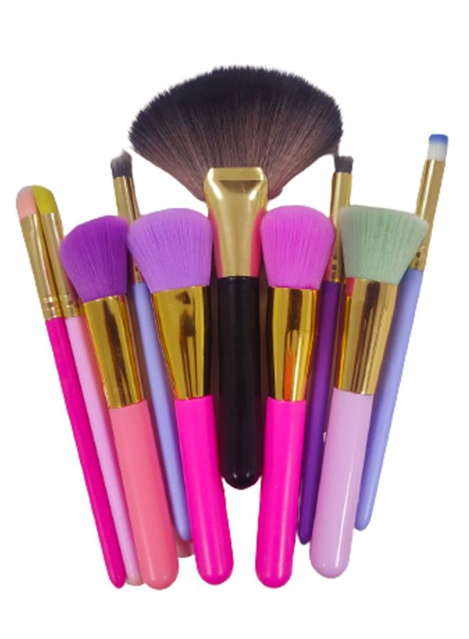 10 Piece Professional Make-Up Brush Set - Image 1