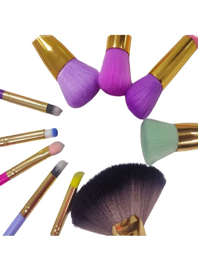 10 Piece Professional Make-Up Brush Set - Image 2