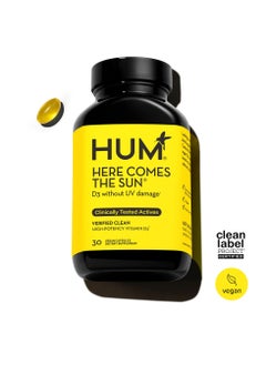 Here Comes The Sun D3 Without Uv Damage With High Potency Vitamin D3- 30 Vegan Softgels