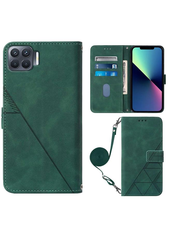 S-TOP Case For OPPO A93 4G / F17 Pro Crossbody 3D Embossed Flip Leather Phone Case - Image 2