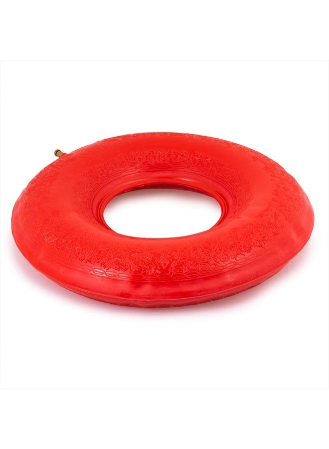 careX Inflatable Donut Cushion - For Tailbone Pain, Hemorrhoids, Sciatica - Relief Cushion For Office Chair, Car, Seats, Travel, Wheelchair  - Image 1