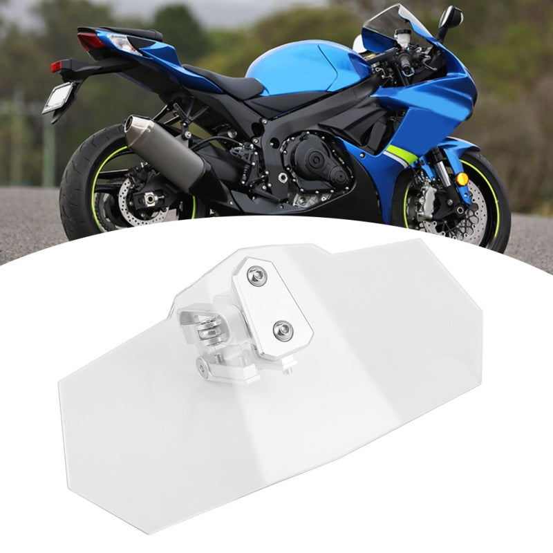 Motorcycle Windshield Kit Adjustable Acrylic Windscreen Extension - Heightening for Better Head Protection Universal Motorcycle Wind Deflector for Rider Safety - Image 5