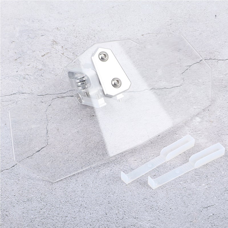 Motorcycle Windshield Kit Adjustable Acrylic Windscreen Extension - Heightening for Better Head Protection Universal Motorcycle Wind Deflector for Rider Safety - Image 3