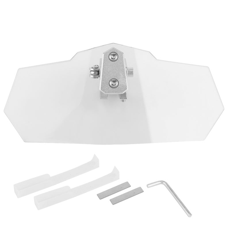 Motorcycle Windshield Kit Adjustable Acrylic Windscreen Extension - Heightening for Better Head Protection Universal Motorcycle Wind Deflector for Rider Safety - Image 1