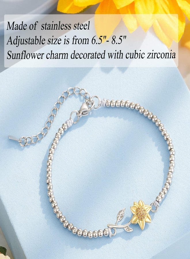 Tarsus Niece Gifts from Auntie, Niece Bracelet Sunflower Gifts Bracelet Jewelry from Aunt - Image 4