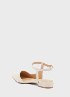 ELLA Curved Ankle Strap Pointed Flat Shoe  - Image 4