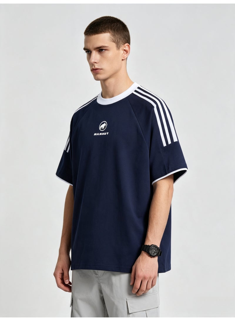 Mammut Contrast striped raglan sleeves loose short sleeve T-shirt - Image 1