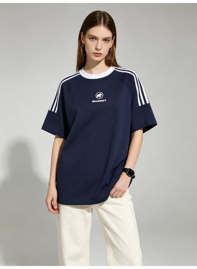 Mammut Contrast striped raglan sleeves loose short sleeve T-shirt - Image 4
