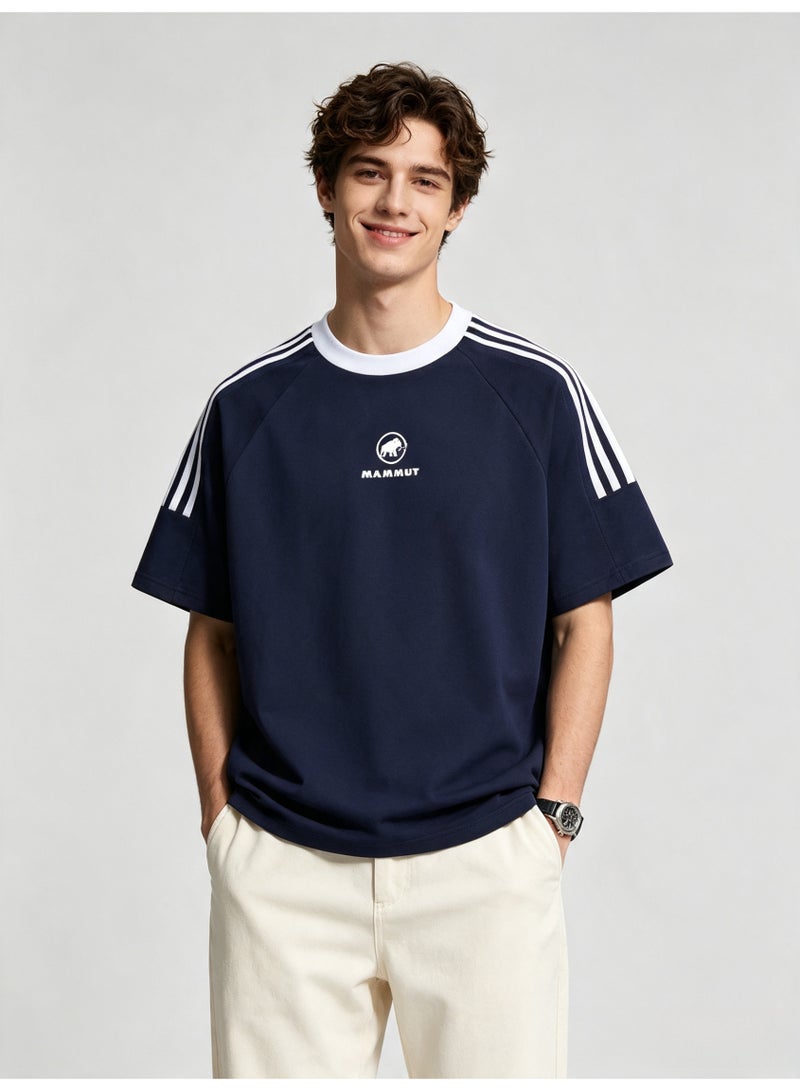 Mammut Contrast striped raglan sleeves loose short sleeve T-shirt - Image 2