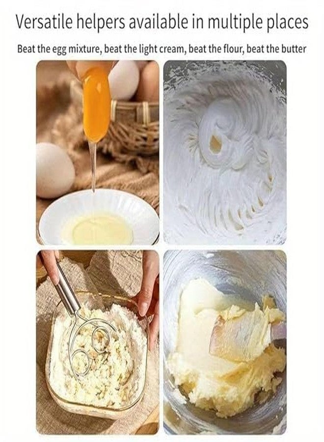 VIDORA Multifunctional Effortless Stainless Steel Dough Mixer with Hanging Hole Durable Time-Saving Mixing Stick Baking Tools Egg Beater for Home Kitchen - Image 5