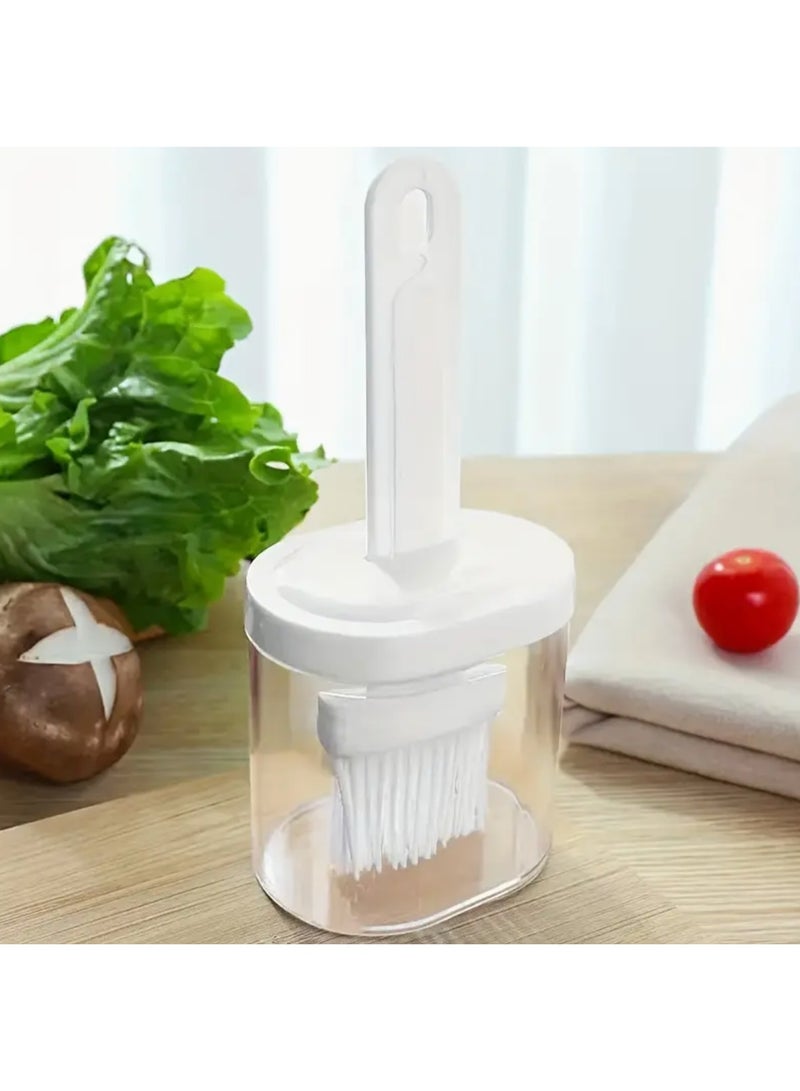Oil Dispenser with Bottle Brush  Dispenser for Kitchen, 3 IN 1 Oil Dispenser Bottle with Basting Brush for Cooking Vinegar Sauce BBQ Grill Frying - Image 1