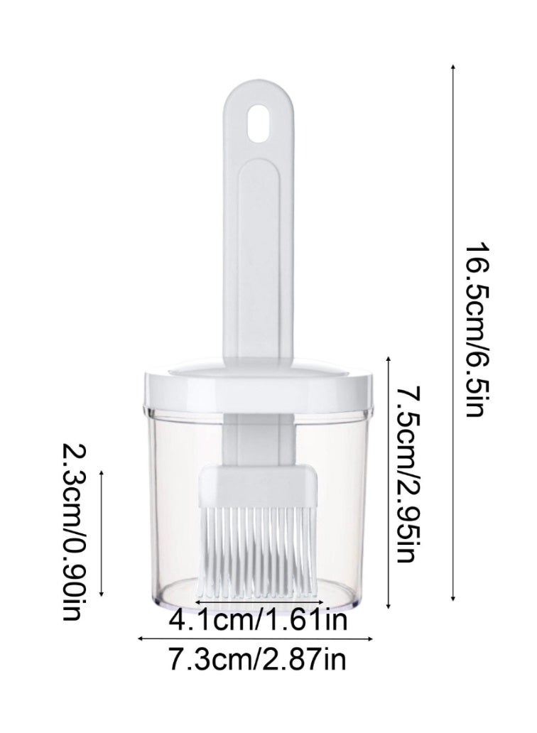 Oil Dispenser with Bottle Brush  Dispenser for Kitchen, 3 IN 1 Oil Dispenser Bottle with Basting Brush for Cooking Vinegar Sauce BBQ Grill Frying - Image 2