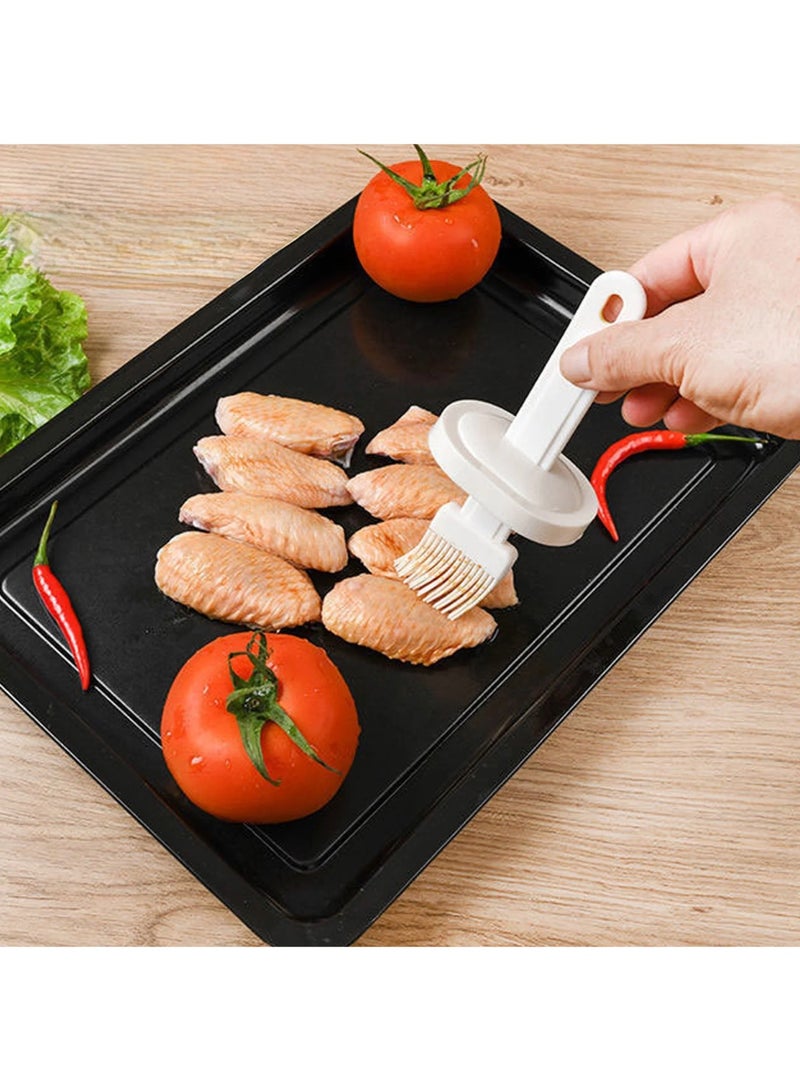 Oil Dispenser with Bottle Brush  Dispenser for Kitchen, 3 IN 1 Oil Dispenser Bottle with Basting Brush for Cooking Vinegar Sauce BBQ Grill Frying - Image 5