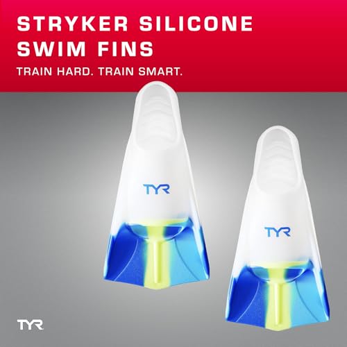 TYR Stryker Silicone Swim Fins - Adult Swimming Gear for Training and Racing - Short Blade Fins Promote Proper Movement Through Legs and Feet - 100% Silicone - Comfortable Fit - XX-Large - Image 2