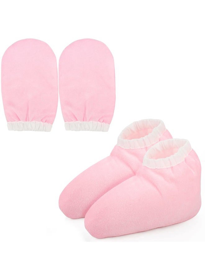 Segbeauty Paraffin Wax Mitts and Booties, Segbeauty Snug Elastic Opening Insulated Thick Terry Cloth Mittens for Hand and Foot, Gloves and Booties for Paraffin Warmers SPA Heated thera-py - Image 1