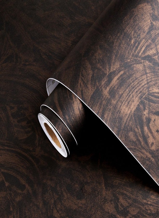 Wallercity Red/Brown Vintage Concrete Wallpaper for Walls Peel and Stick Cement Wallpaper for Kitchen Backsplash Wood Grain Contact Paper for Countertops Cabinets 15.8''x78.7'' Waterproof Vinyl Film - Image 1