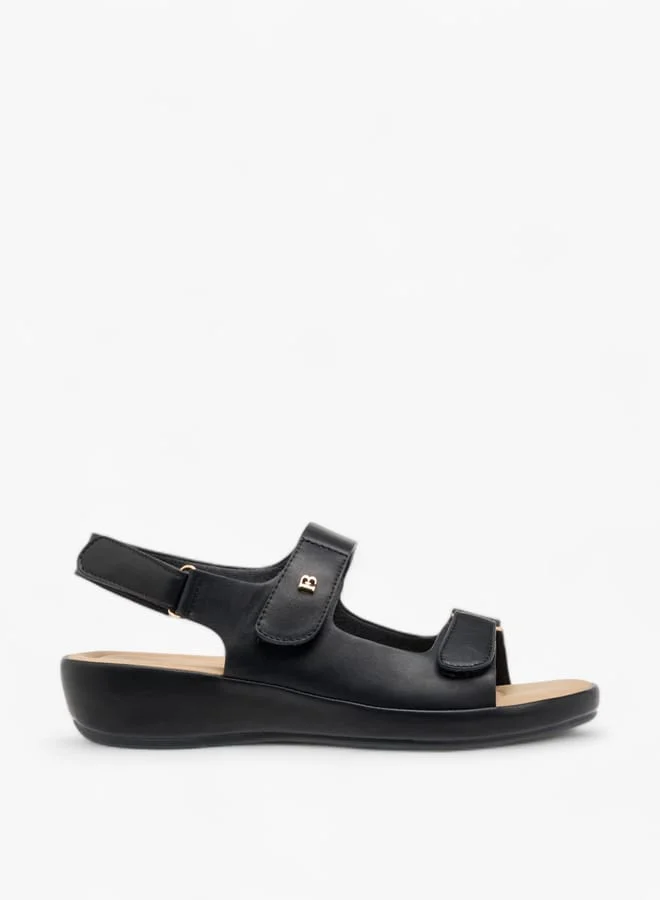 Flora Bella By Shoexpress Women Solid Sandals with Hook and Loop Closure