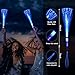 YOFOBU 15 Pack Blue Fiber Optic Wands Glow Fiber Wands Bulk LED Light Up Wands with 3 Flashing Modes LED Flashing Sticks for July 4th Halloween Christmas Wedding Birthday Carnival Bachelor Party - Image 4