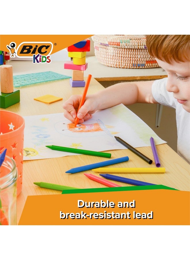 Bic Bic Kids Plastidecor Colouring Crayons, Crayons for Drawing and Crafts, Assorted Colours, Pack Of 24  - Image 4