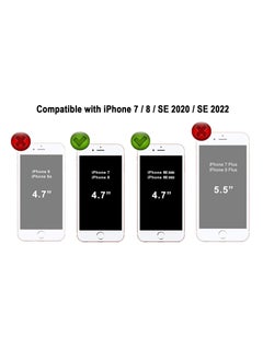 MIGOFAST iPhone SE Case 2022 2020 iPhone 8 Case iPhone 7 Case Non-slip Liquid Silicone Gel Rubber Bumper Phone Case Soft Microfiber Lining Hard Shockproof Protective Case Cover  - Image 2