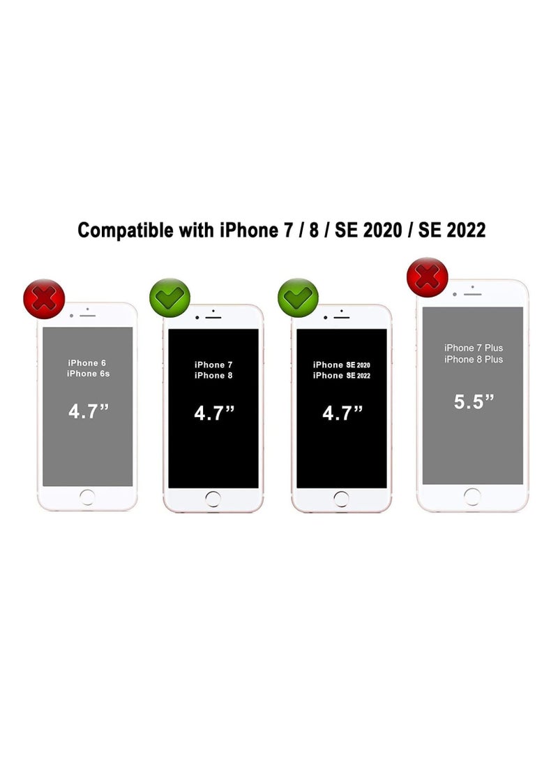 ميجوفاست حافظة آيفون SE 2022 2020 حافظة آيفون 8 حافظة آيفون 7 حافظة غير قابلة للانزلاق من جل السيليكون السائل المطاطي حافظة هاتف ناعمة وبطانة من الألياف الدقيقة غطاء حماية صلب مقاوم للصدمات - Image 2