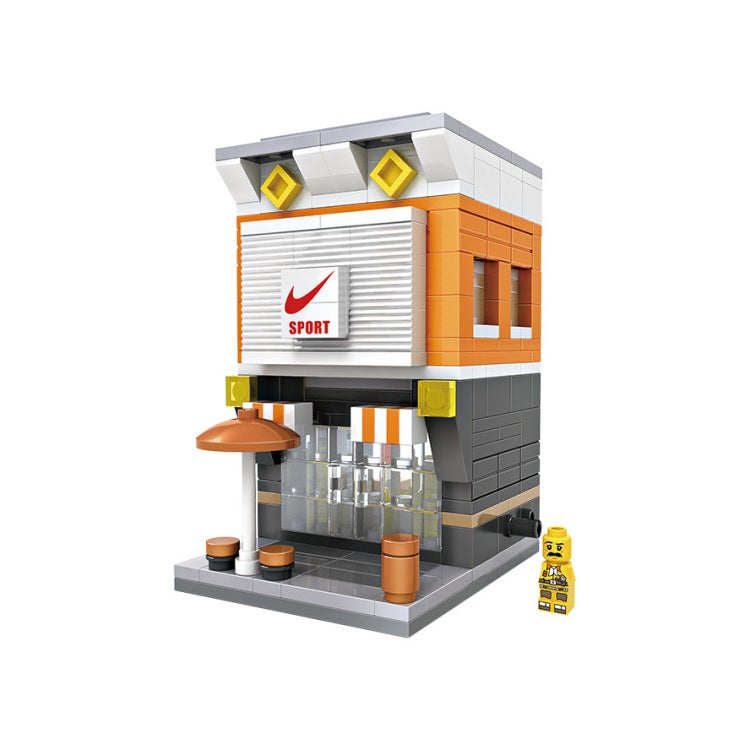 LOZ Mini Small Particle Building Blocks - Street Scene Construction Toy, Convenience Store Set (1601-1604) - Image 4
