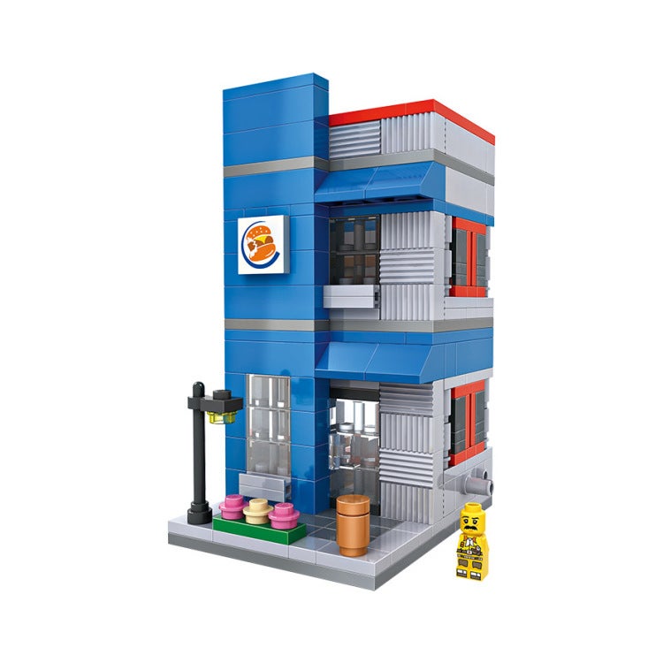 LOZ Mini Small Particle Building Blocks - Street Scene Construction Toy, Convenience Store Set (1601-1604) - Image 5