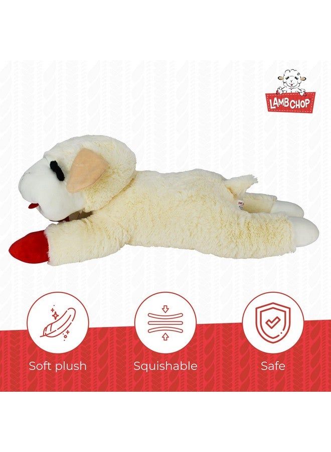 Multipet Multipet's Officially Licensed Lamb Chop Jumbo White Plush Dog Toy, 24-Inch  - Image 4