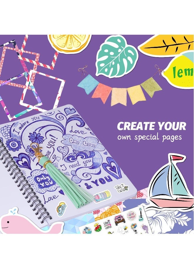 Creative DIY Journal Set for Girls, Perfect Birthday Gift for Ages 6 to 13, Fun Art and Craft Supplies for Young Artists  - Image 5
