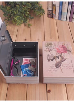 Generic Book Safe With Lock Code Box Piggy Bank Storage Piggy Bank This Home Cabinet Cash Box Small Children-Colour:B [small Key] (take A Photo Of The Note Pattern)  - Image 2